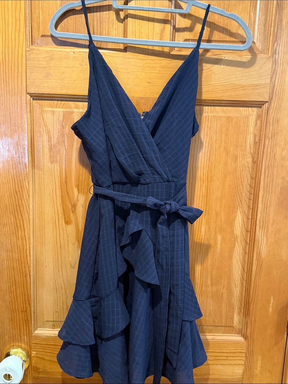 NWT trixxi ruffle mini fit & flare dress size large. - Picture 2 of 9